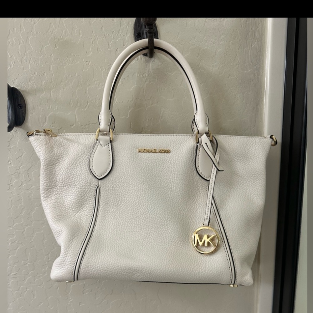 MK inspired white purse